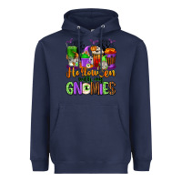 Navy Halloween with My Gnomies Coffee Cups Heavyweight Hoodie - texasbilliewilder