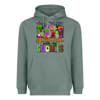Sage Halloween with My Gnomies Coffee Cups Heavyweight Hoodie - texasbilliewilder