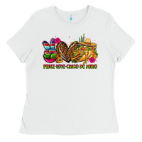 Peace Love Cinco De Mayo Ladies Tee | Teevron