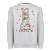 Heather Grey jesus names believe Heavyweight Sweatshirt - MaliasSmallBusiness
