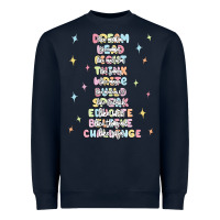 Navy jesus names believe Heavyweight Sweatshirt - MaliasSmallBusiness