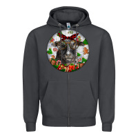 Smoke christmas dorper sheep Zipper Hoodie - LillyAllenDesigns