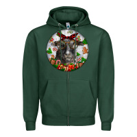 Sports Green christmas dorper sheep Zipper Hoodie - LillyAllenDesigns