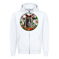 White christmas dorper sheep Zipper Hoodie - LillyAllenDesigns