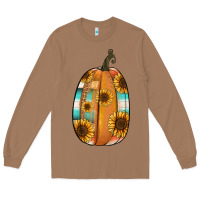 Toasted Coconut Serape sunflower pumpkin Long Sleeve Tee - NancyCooperArtShop