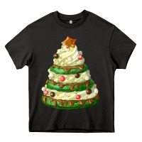 Asphalt white christmas cookie cake Heavy Core Tee - FaDigitalArtStudio