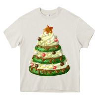 Cream white christmas cookie cake Heavy Core Tee - FaDigitalArtStudio