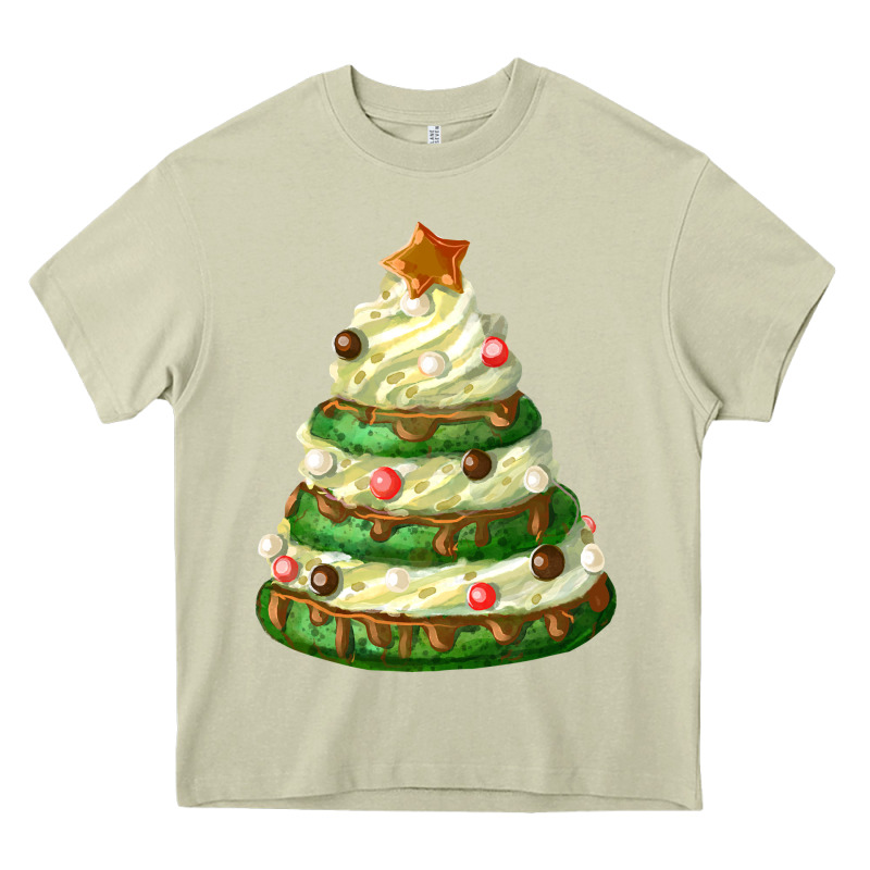 White Christmas Cookie Cake Heavy Core Tee by FaDigitalArtStudio | Teevron
