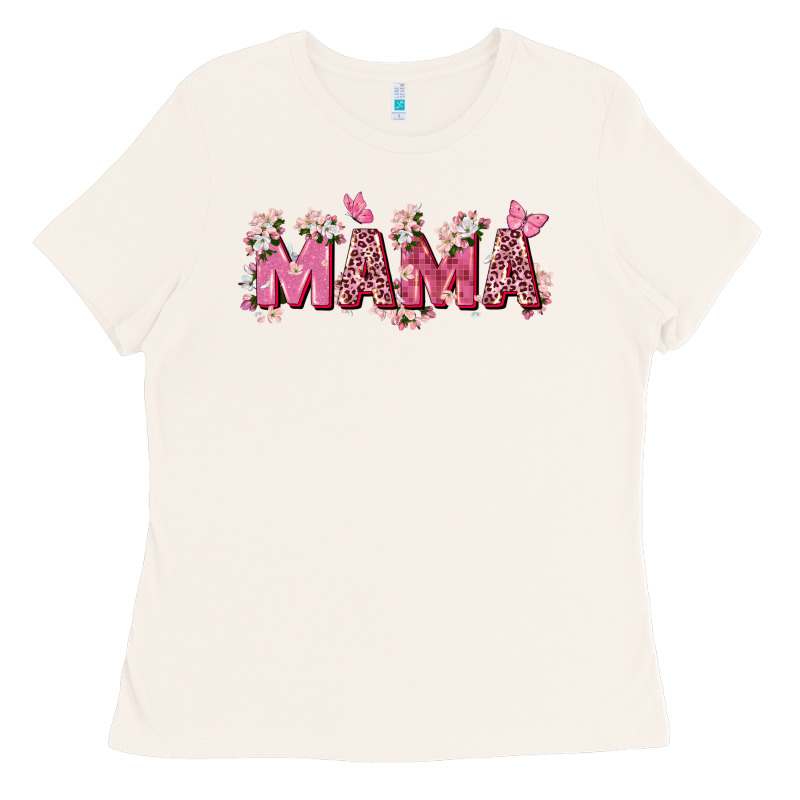 Pink Flowers Mama Ladies Tee by Zillion Design Studio | Teevron