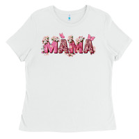 White pink flowers mama Ladies Tee - Zillion Design Studio