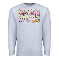 Heather Grey Spring break Premium Sweatshirt - NancyCooperArtShop
