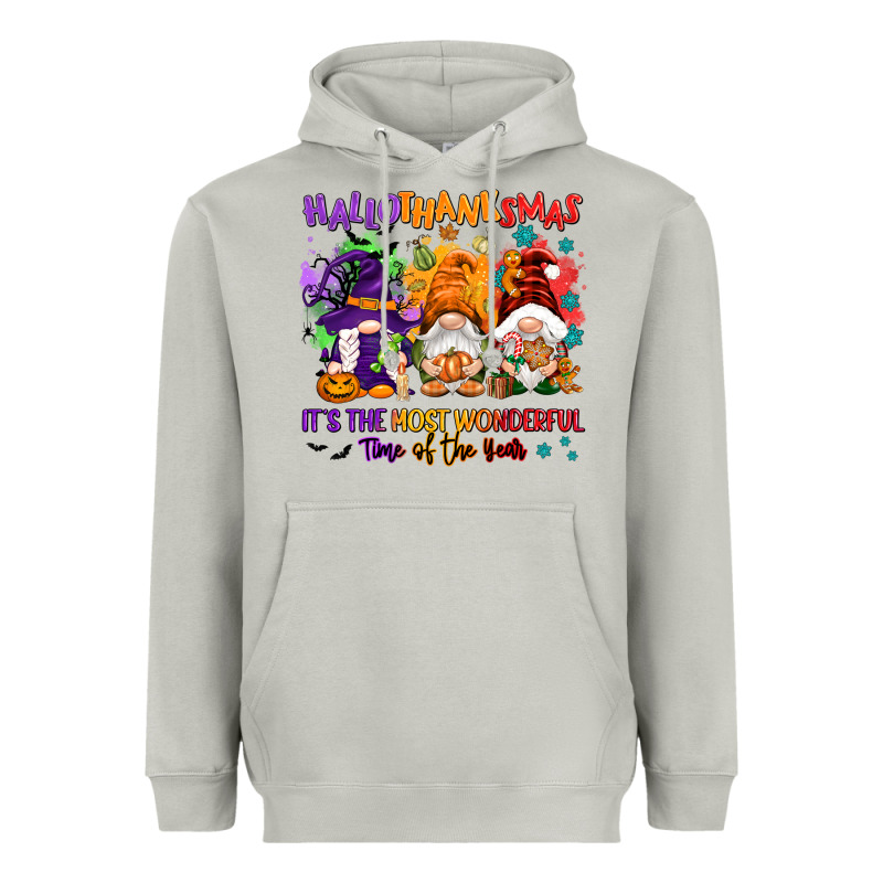 Hallothanksmas It's The Most Wonderful Time Of The Heavyweight Hoodie by NancyCooperArtShop | Teevron