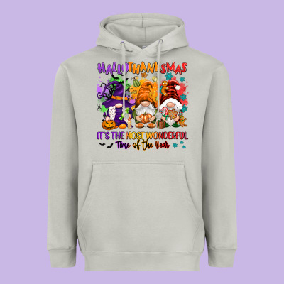 Hallothanksmas It's The Most Wonderful Time Of The Heavyweight Hoodie Designed By Nancycooperartshop