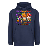 Navy Hallothanksmas it's the most wonderful time of the Heavyweight Hoodie - NancyCooperArtShop