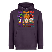 Plum Hallothanksmas it's the most wonderful time of the Heavyweight Hoodie - NancyCooperArtShop