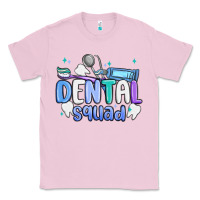 Bubblegum Pink dental squad Classic Tee - MaliasSmallBusiness