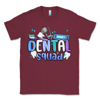 Burgundy dental squad Classic Tee - MaliasSmallBusiness