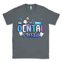Charcoal Heather dental squad Classic Tee - MaliasSmallBusiness