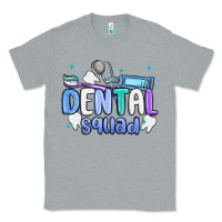 Heather Grey dental squad Classic Tee - MaliasSmallBusiness
