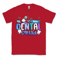 Red dental squad Classic Tee - MaliasSmallBusiness