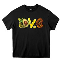 Black love avocado Heavy Core Tee - BarkalooDesign