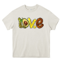 Cream love avocado Heavy Core Tee - BarkalooDesign