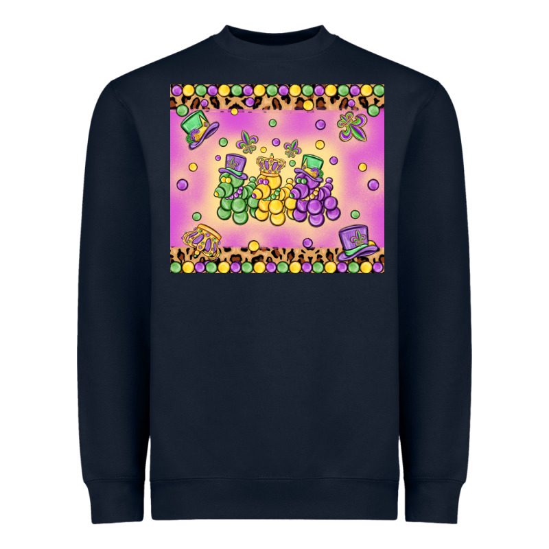 Mardi Gras Bead Dogs Heavyweight Sweatshirt by MaliasSmallBusiness | Teevron