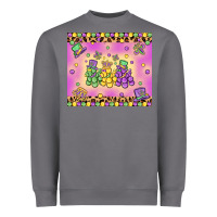 Storm mardi gras bead dogs Heavyweight Sweatshirt - MaliasSmallBusiness