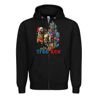Black Tree Rex T-Rex Zipper Hoodie - LillyAllenDesigns
