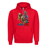 Red Tree Rex T-Rex Zipper Hoodie - LillyAllenDesigns