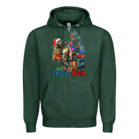 Sports Green Tree Rex T-Rex Zipper Hoodie - LillyAllenDesigns