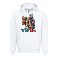 White Tree Rex T-Rex Zipper Hoodie - LillyAllenDesigns
