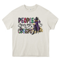 Cream people give me the creeps Heavy Core Tee - CowhideDigitalArt