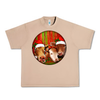 Burro Christmas Cow, Urban Heavy Tee - Jasminsmagicworld