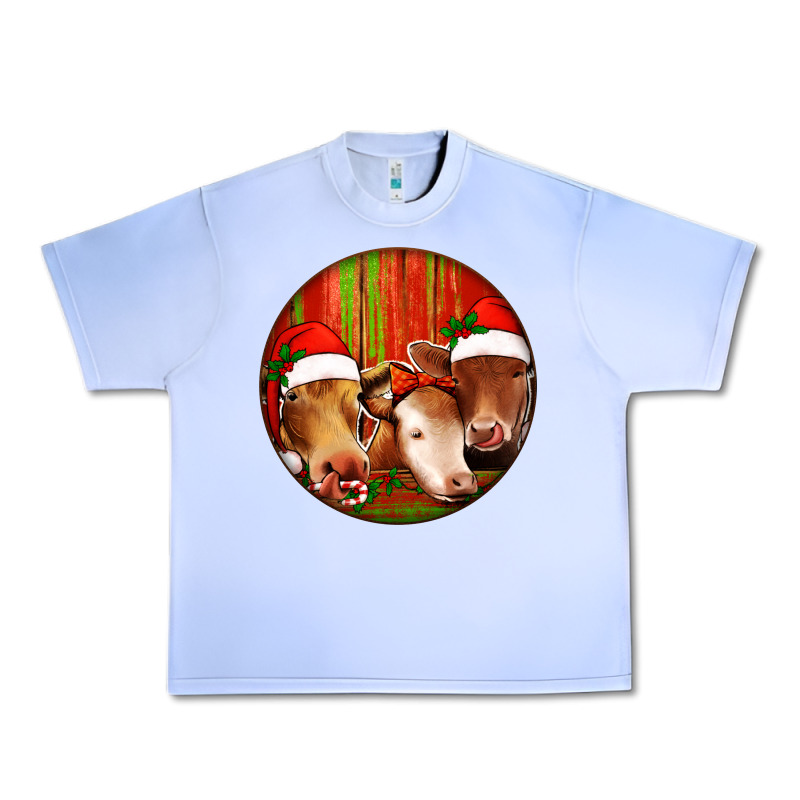 Christmas Cow, Urban Heavy Tee by Jasminsmagicworld | Teevron