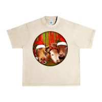 Sandshell Christmas Cow, Urban Heavy Tee - Jasminsmagicworld