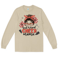 Mushroom loud&proud mama messy bun Long Sleeve Tee - MaliasSmallBusiness