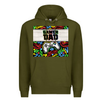 Army Green gamer dad Premium Hoodie - TumblerDesignByShophia
