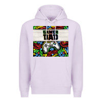Lilac gamer dad Premium Hoodie - TumblerDesignByShophia
