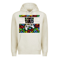 Oatmeal Heather gamer dad Premium Hoodie - TumblerDesignByShophia