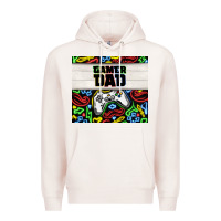 Pale Pink gamer dad Premium Hoodie - TumblerDesignByShophia