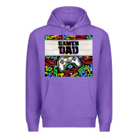 Purple gamer dad Premium Hoodie - TumblerDesignByShophia