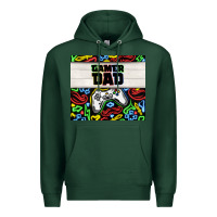 Sports Green gamer dad Premium Hoodie - TumblerDesignByShophia