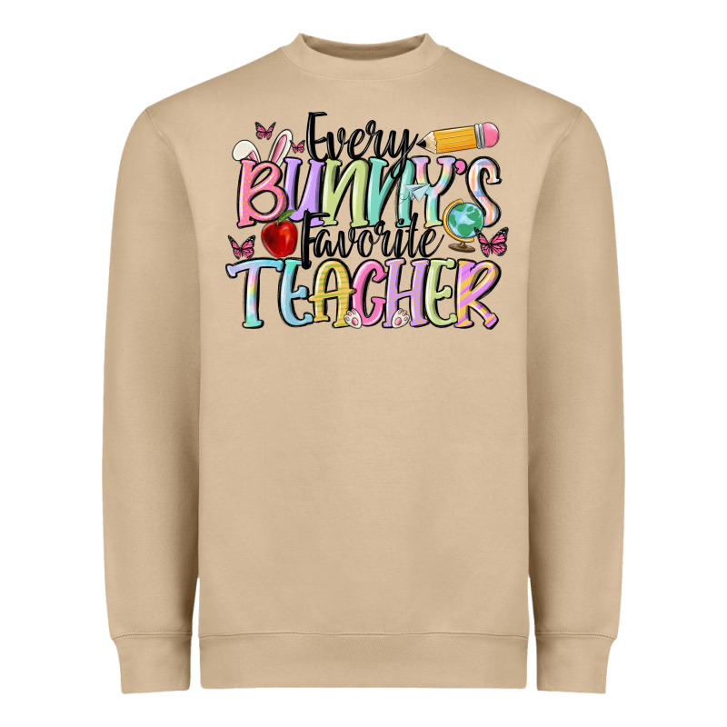 Every Bunnys Favorite Teacher Heavyweight Sweatshirt by MaliasSmallBusiness | Teevron