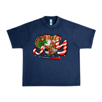 Navy joy with baseball and christmas gift and candies Urban Heavy Tee - AdoDesignShop