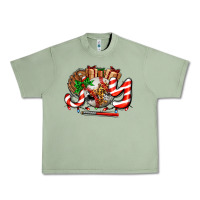 Oil Green joy with baseball and christmas gift and candies Urban Heavy Tee - AdoDesignShop