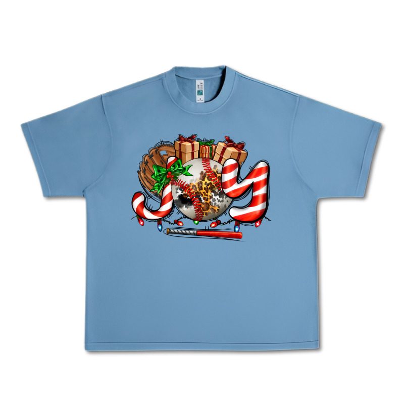 Joy With Baseball And Christmas Gift And Candies Urban Heavy Tee by AdoDesignShop | Teevron