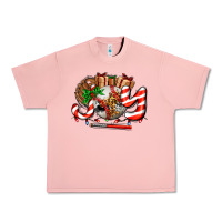 Salmon joy with baseball and christmas gift and candies Urban Heavy Tee - AdoDesignShop