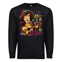 Black Ay, ay, ay canta y no llores! Premium Sweatshirt - NancyCooperArtShop