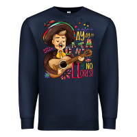 Navy Ay, ay, ay canta y no llores! Premium Sweatshirt - NancyCooperArtShop